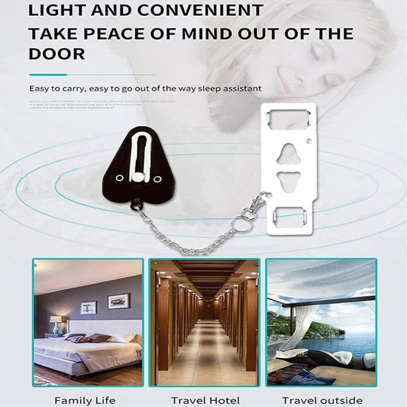 Product Introduction of Portable Door Lock Double Hole Security Door Locker Travel Lockdown Lock Latch Door Lock Security Devices 9