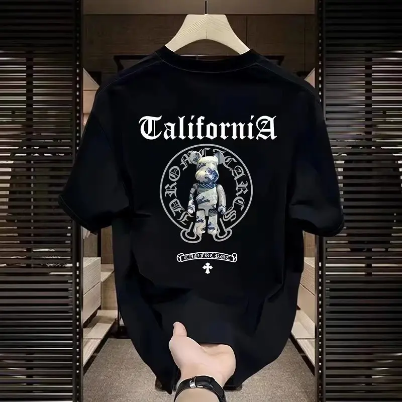 JOY FASHION Tshirt Lengan Pendek Kaos  Atasan  Oversize  Distro California Style Bahan 100% Cotton