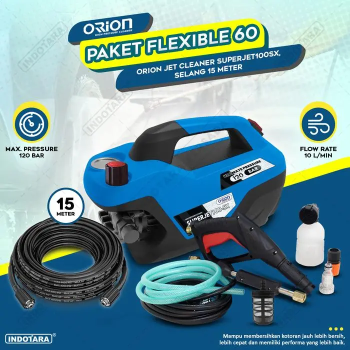 Paket Flexible 60-64 - Orion Superjet100SX - Selang 15 Meter