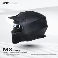 Gambar Helm Full Face Modular Pria Wanita Harian Motor Standar SNI DOT ECE JPX MX-726R NEW Solid - Silver - Black Metallic/silver, L dari JPX HELMET Kab. Tangerang 5 Tokopedia