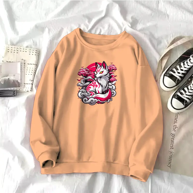 Look Sweater FOX Sweatshirt  Lengan Panjang Pria dan Wanita Kekinian Terbaru Bisa Bayar Di Tempat COD Ukuran L XL XXL cn cowok 1