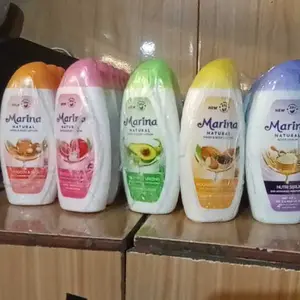 [PAKET 6 PCS] MARINA NATURAL BODY LOTION 94 ML (75+19ml)