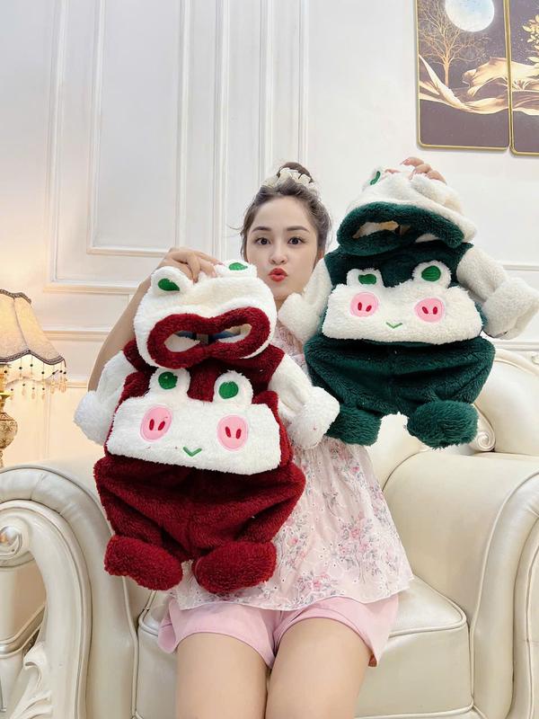 Bộ Quần Áo Lông Ếch Giữ Ấm Cho Bé - Combo 2 