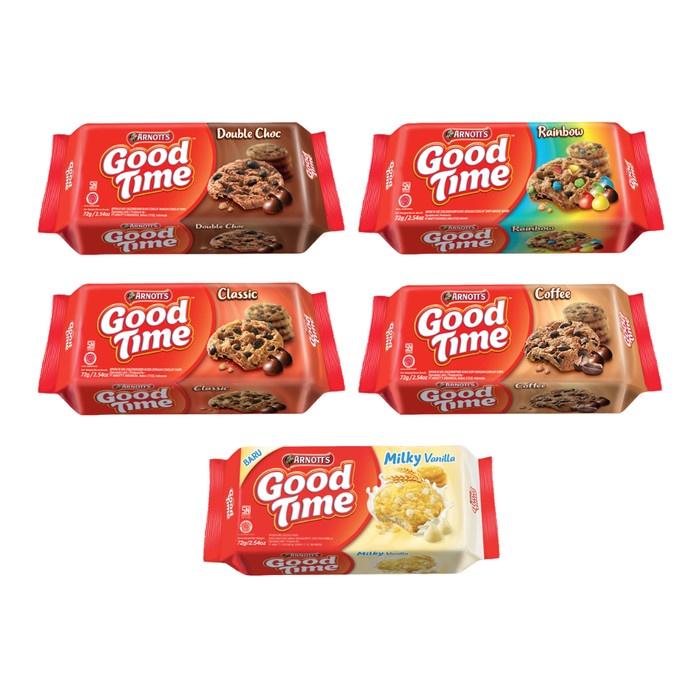 GOOD TIME BISKUIT ALL VARIAN 72gr (DOUBLE CHOCO, RAINBOW, COFFEE, CHOCO DIP, CLASSIC) 0