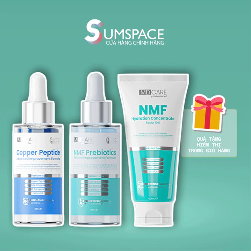 SUM SPACE CÔNG TY Dưỡng Ẩm Copper Peptide & NMF Serum & Facial Gel MD CARE Hỡ Trợ Kiểm Soát Dầu Củng Cố Lại Hàng Rào Da
