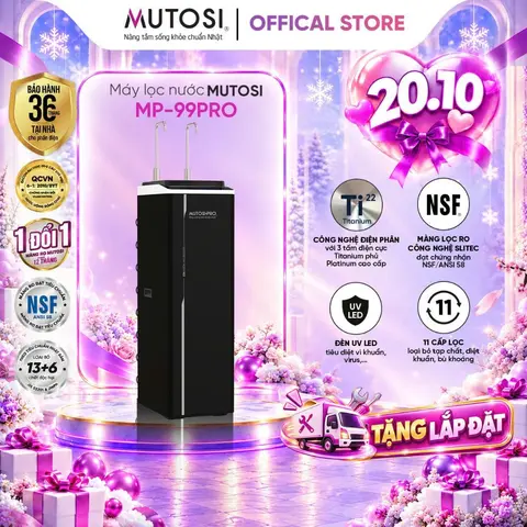 Máy Lọc Nước Điện Giải Ion Kiềm Hydrogen MUTOSI MP-99PRO