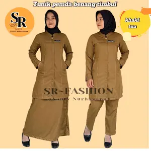 Seragam pemda Tunik benang timbul Wanita