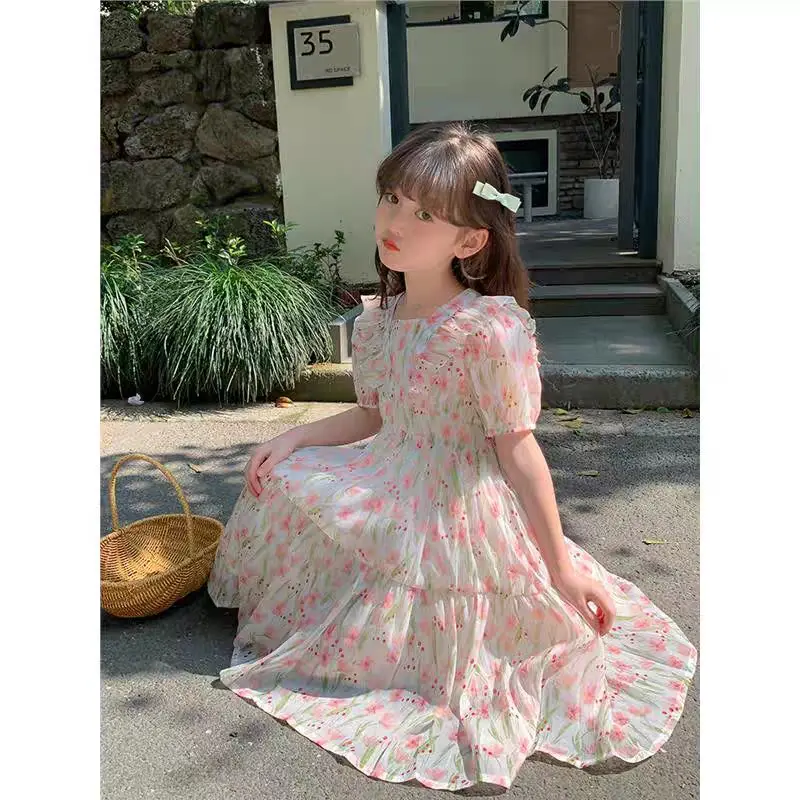 gaun bunga vintage flowly 2-6th 0