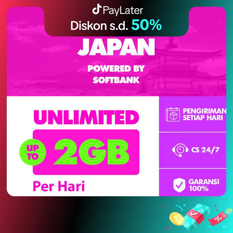 SIM Card Jepang Unlimited | Simcard Japan Softbank Unlimited Langsung Aktif | Kartu Internet Jepang | DIGITRAVEL SIM Card Simcard Jepang Japan Unlimited Softbank