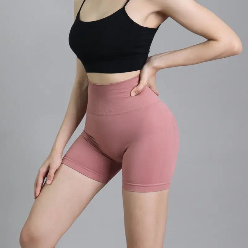 QUẦN ĐÙI BIKER NGỐ CẠP CAO TẬP GYM YOGA THỂ THAO NỮ VẢI DỆT KIM EVASPORT [ MUA 3 TẶNG 1 TẤT ] 8