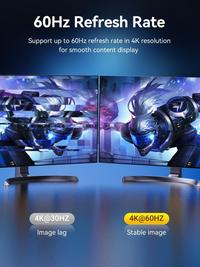 Gambar VENTION KABEL DisplayPort to HDMI Braided 4K 60Hz - HFK - 3 Meter dari Techno Computer Bali Kota Denpasar 5 Tokopedia