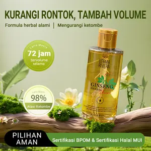 Derma Rivera Sampo Anti Rontok Rambut Herbal Ginseng Alami – Menguatkan Akar, Menutrisi Kulit Kepala, Mengurangi Kerontokan, Cocok untuk Rambut Tipis & Kulit Kepala Berminyak,Pria dan Wanita, Formula Lembut Tidak Iritasi, Rambut Sehat, Kuat & Lebih Tebal!