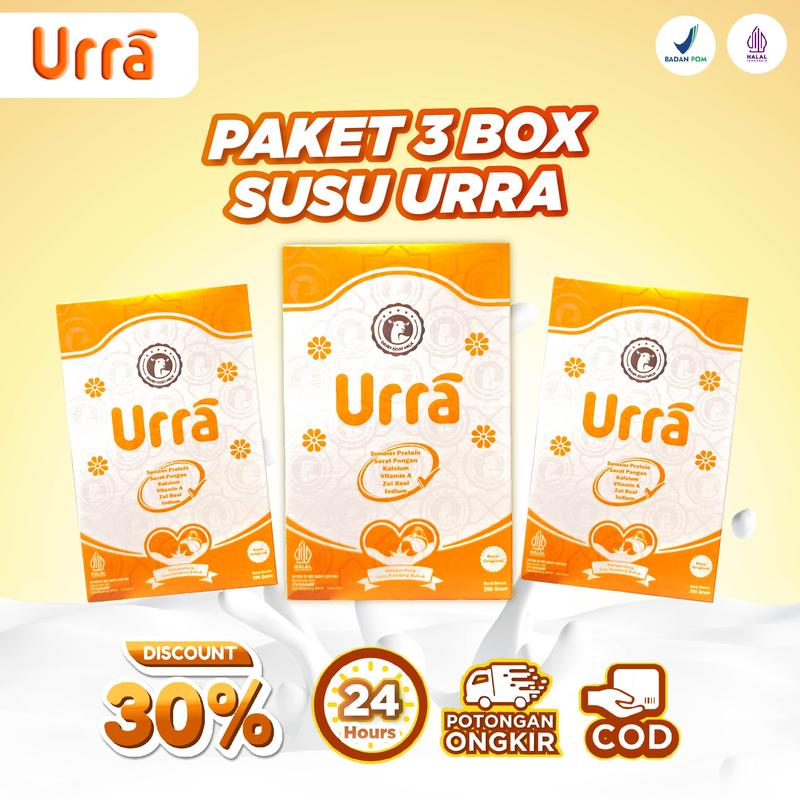 Susu Urra - Kambing Saneen- Keluarga Sehat - 3 Box - Shop | Tokopedia