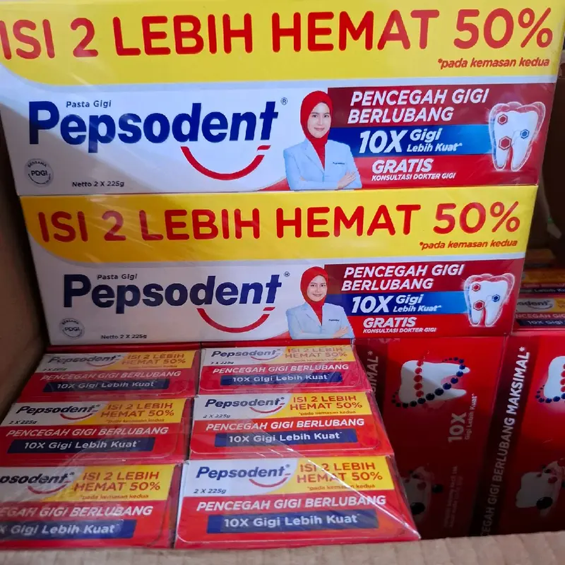 PEPSODENT 225X2PCS TWINPACK isi 2 didalan 1 kemasan exp 2028 2