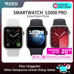 MARQ Smartwatch Original Diskon Lebaran Panggilan Bluetooth HD Pengisian Daya Nirkabel Tahan Air Monitor Detak Jantung & Oksigen Darah Baterai Awet