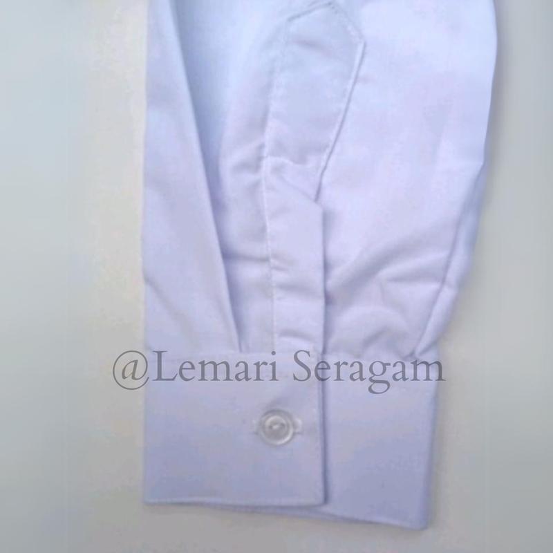 Seragam Sekolah Kemeja Panjang Putih Polos Tanpa Logo Untuk TK,SD,SMP,SMA Wearpack Baju 3
