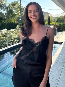 Tops asimétricos para mujer sin mangas, top de encaje tipo slip, top corto sexy con espalda descubierta, estilo callejero de verano, tops para fiesta, camisola con cuello en V, colores marrón, azul, amarillo y negro