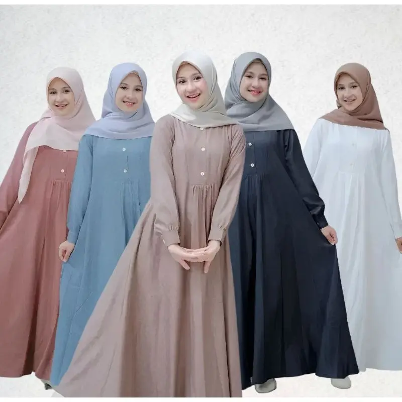 GAMIS ANAK REMAJA PEREMPUAN CRINGKLE USIA 9 -10-12 13-14-15-16 TAHUN ALIKA DRESS GAMIS ANAK TANGGUNG / GAMIS ANAK TERBARU / COD Airflow Baju Crinkle Jilbab Muslim Panjang Syari 2025