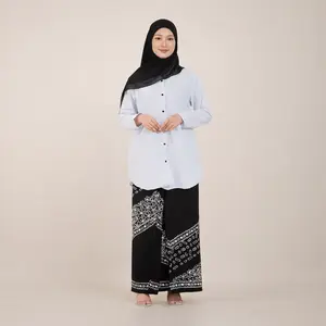 Tunik Muslimah Katun Tebal Adem untuk Ramadhan Nyaman Dipakai Ngaji dan Tarawih Lengan Panjang Oversize Simple Syar'i Rapi