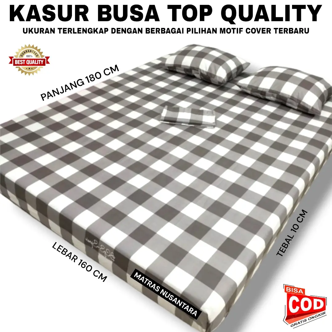 PROMO Kasur busa muat 4 orang uk 180x160x10 cm