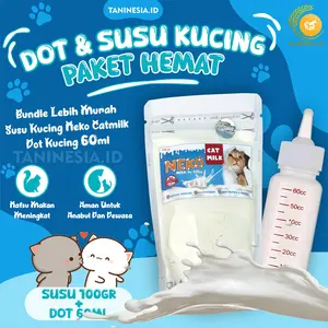 Bundle Hemat Susu Dan Dot Kucing Bayi Baru Lahir 1 Bulan Biar Gemuk Recommend Yang Bagus Dot Kitten Silikon Newborn