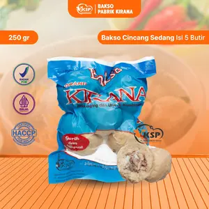 Bakso Cincang Ukuran Sedang Isi 5 Butir Berat 250 Gram  Food Frozen Daging Sapi