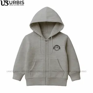 URBIS Jaket Zipper Fashion Anak Laki-Laki Perempuan 3-13 Tahun COOL LITTLE BULAT Fleece