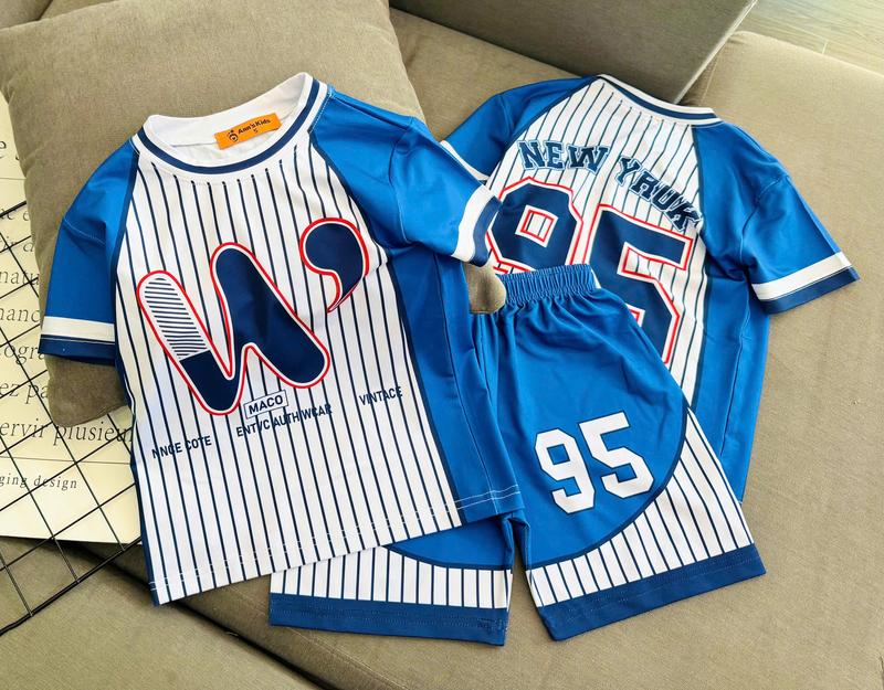 [G35] 12-45kg Bộ quần áo Bé trai họa tiết ngầu chất thun lạnh in 3d