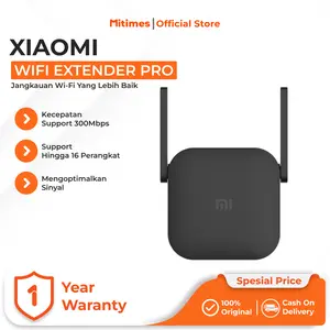 Xiaomi WiFi Range Extender Pro | 2 Eksternal Antena | Kecepatan Hingga 300Mbps | Garansi Resmi