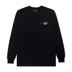 Morsky Longsleeve / Kaos lengan panjang Pria & Wanita ( UNISEX ) SIGNA 24s I Hitam