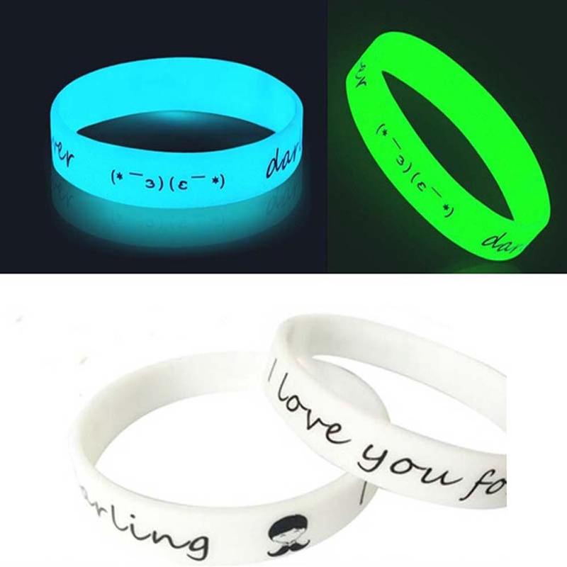 Vòng đeo tay silicon, phát sáng trong bóng tối, có sẵn trong 1 / 5 / 10 chiếc, gel silica, vòng đeo tay phát sáng, vòng đeo tay cao su, tiệc tùng Shine 7