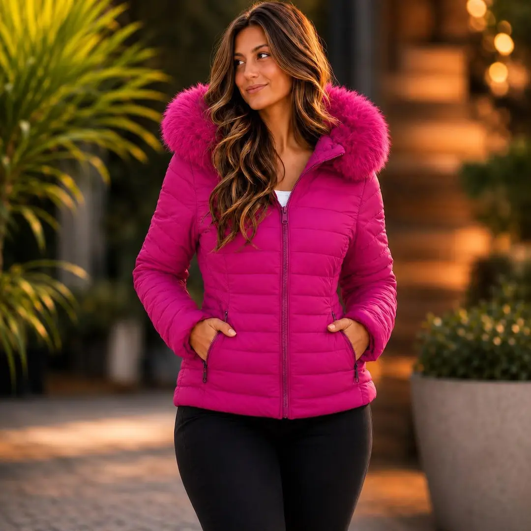 Jaqueta Feminina Puffer Forrada Premium | Quentinha, Leve e Estilosa