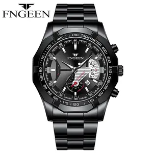 FNGEEN S001 Jam Tangan Pria Anti Air Original 100% Stainless Steel Olahraga Luxury Quartz Waterproof Watch FNGEEN S001 Jam Tangan Pria Anti Air Original 100% Stainless Steel Olahraga Luxury Quartz Waterproof Watch