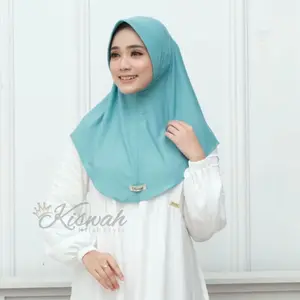 Kiswah - Hijab Instan Hamidah Pinguin Bergo Jersey Lembut Nyaman Size  M