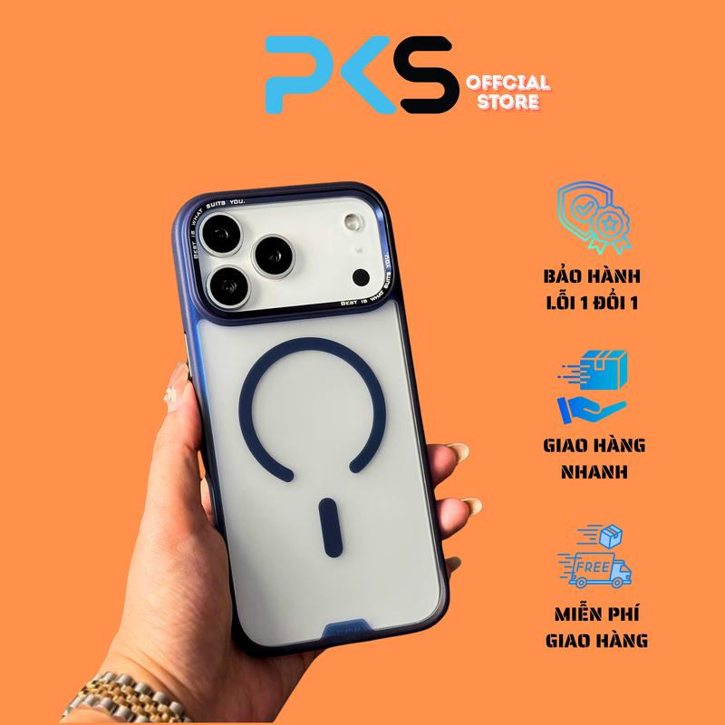 Ốp Lưng Hoda Rough Nhám Chống Sốc, Chống Ố, Hạn Chế Vân Tay, Tích Hợp MagSafe Cho iPhone