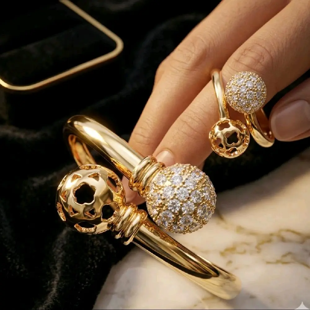 Terlariss Gelang BagleFree Cincin Bola Permata Dan Bolong Perhiasan Dewasa dengan Desain Elegan dan Menarik Bracelets