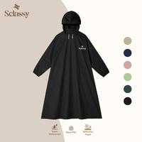 Gambar Sclassy Jas Hujan Gamis Tebal Dan Kuat Super Waterproof Nano PVC Dengan Panel Reflektif - Hitam dari SCLASSY_NEW Kab. Bandung 1 Tokopedia