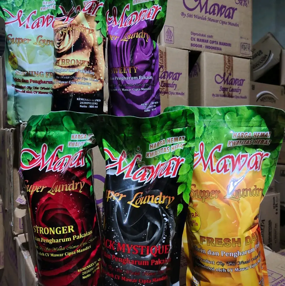 Mawar laundry ±900ml (pewangi gosok) Cair Pakaian Melembutkan