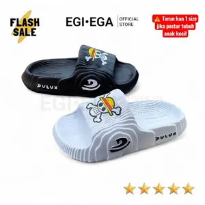 DOP Sandal slop anak dulux gambar Sandal anak laki laki one piece Sandal slop anak laki laki putih hitam