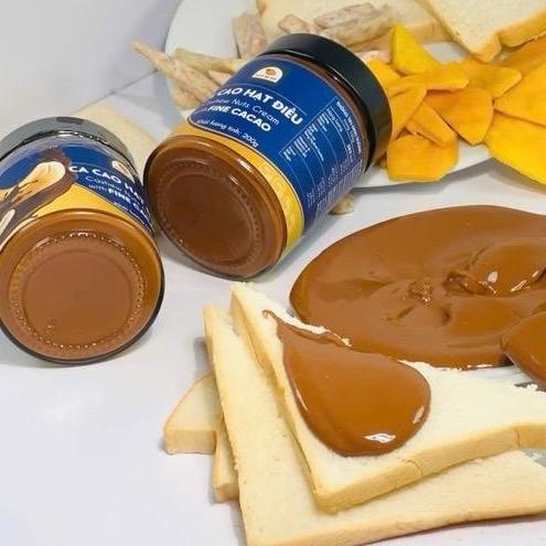 1HỦ SỐT CACAO HẠT ĐIỀU HÀNG XUẤT KHẨU CHÂU ÂU CỦA CÔNG TY DELICI FOOD - NHÀ BE ĐÔ