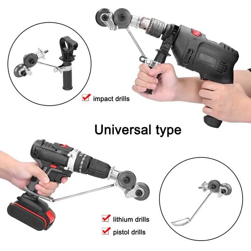 ✦Ready ya cod✦Adapter Mesin Bor Pemotong Plat Seng Tipis Adaptor Bor Gunting Plat Tipis Converter Bor Jadi Gunting Seng Electric Drill Refitting Plate Shears Adaptor Ke Bor Jadi Gunting Seng Electric Drill Plate Cutter Attachment Metal Sheet Cutter N 6