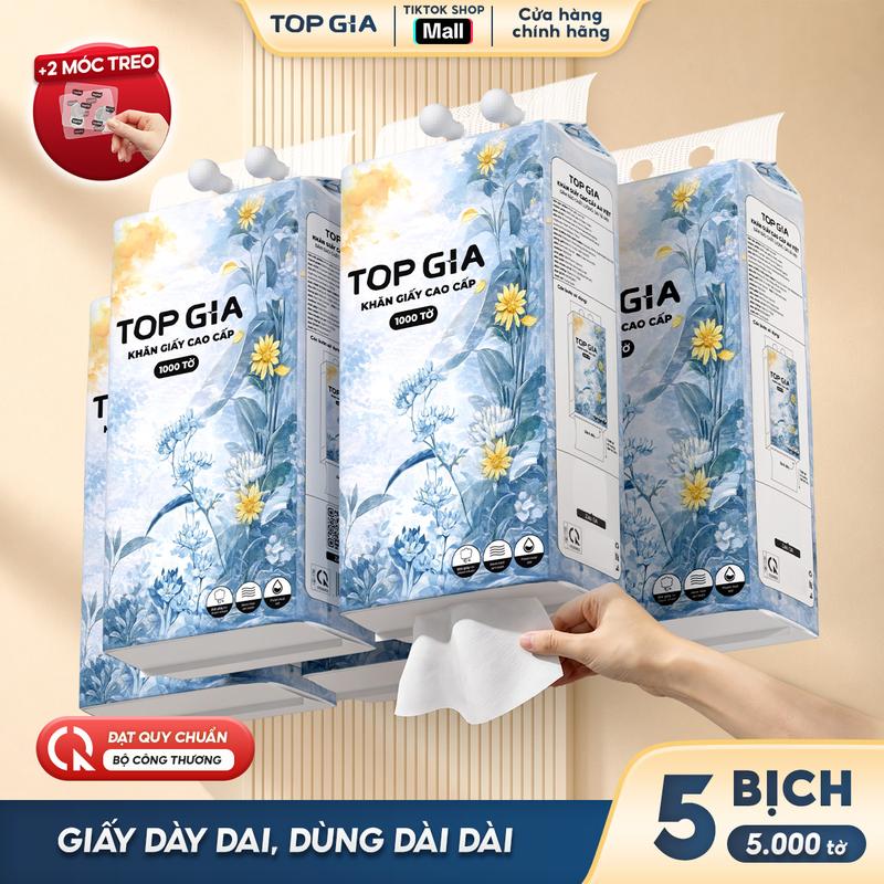 [GIÁ XẢ KHO] Thùng 5/10 bịch Khăn Giấy Rút Đáy Mộc An- 1000 TỜ MỘC AN Dập Vân 4D - Tờ Dai - Giấy Mềm Mịn - Thấm Hút Tốt, KHĂN GIẤY CAO CẤP ĐẠT QUY CHUẨN CỦA BỘ CÔNG THƯƠNG VTG48