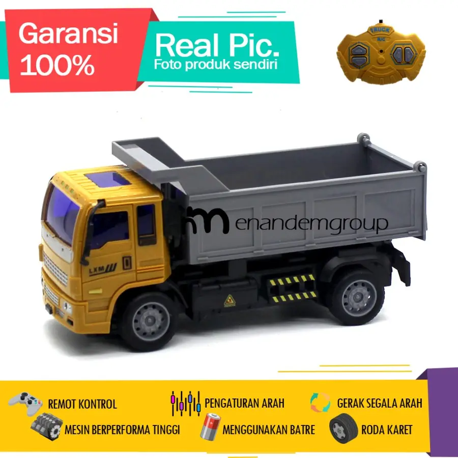 Mainan Mobil Remot Kontrol RC Dump Truk Max