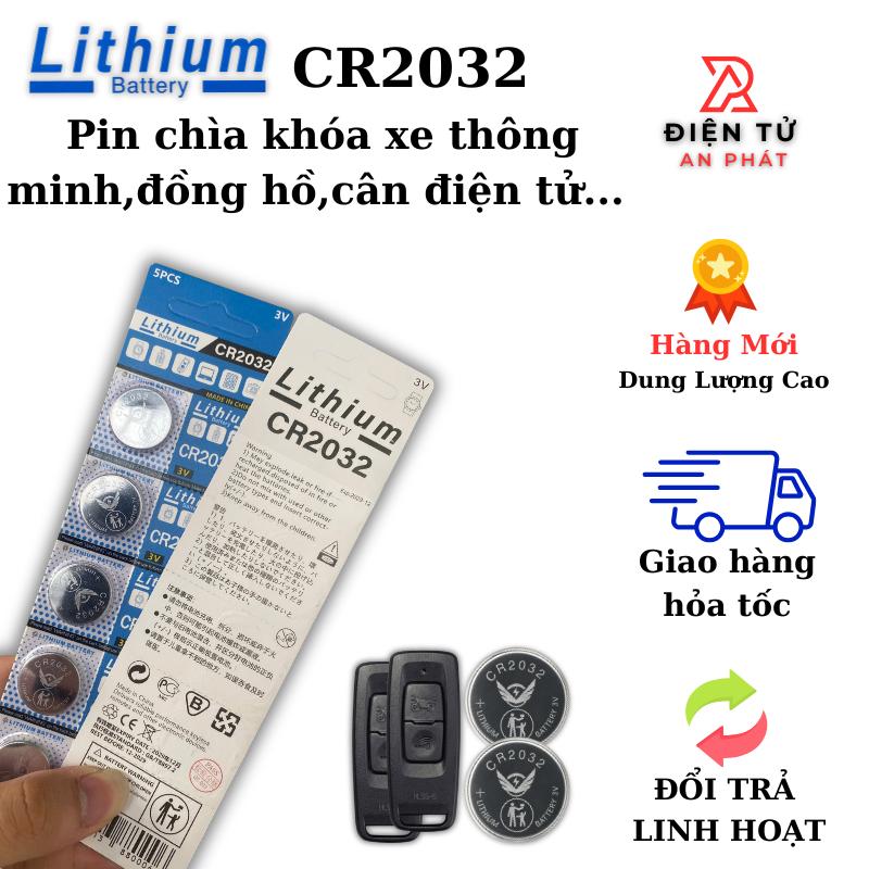Vỉ 5 Pin thay thế Remote Smartkey xe máy SH,LEAD,VISION,AB,Vario..CR2032 3V Nhật Bản Độ Bền Cao Dùng