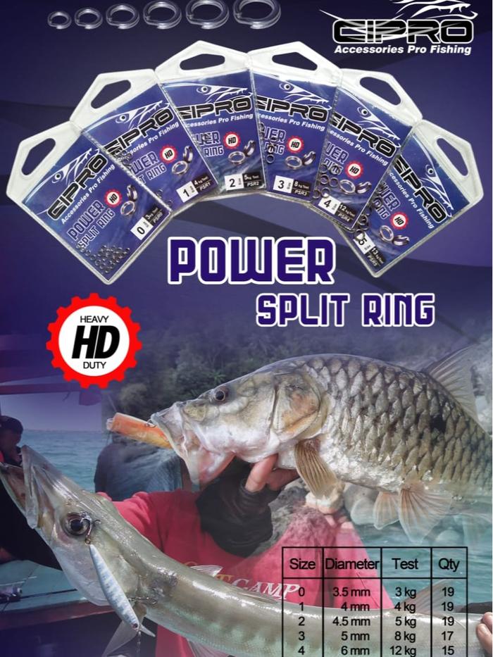 Gambar CIPRO SPLIT RING NO 0, 1, 2, 3, 4 DAN 5 dari Deje Pancing Kab. Banyumas Tokopedia