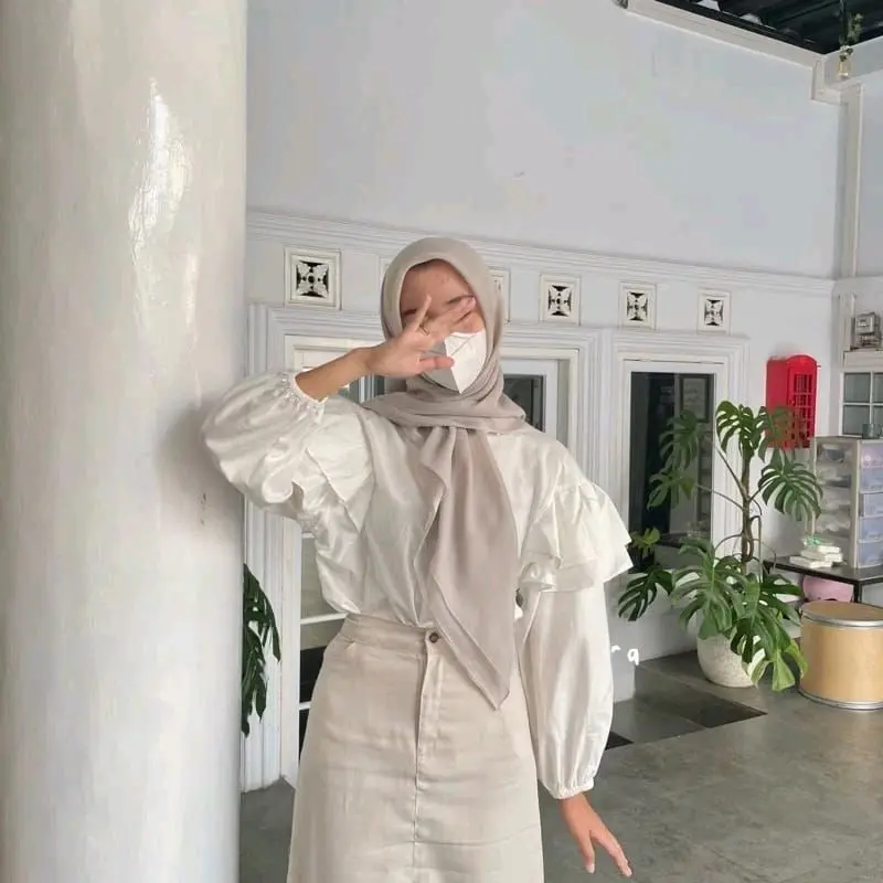 MOLY BLOUSE POLO LINEN KEMEJA WANITA MUSLIMAH TERMURAH BTCSOLO PANJANG JUMBO BESAR PREMIUM 1