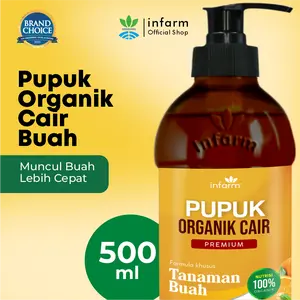 INFARM - Pupuk Organik Cair Pelebat Buah Original, Kalium Nutrisi Tanaman Anti Rontok Bunga Vitamin Tumbuhan Berbuah Lebat Asam Humat Asam Fulvat