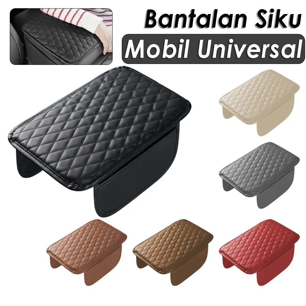 Bantalan Siku Mobil Multifungsi Alas Bantal Siku Empuk Bantal Dengan Kantong HP Anti Slip Berkualitas