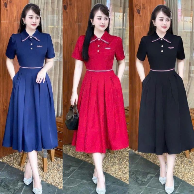 Deal Mở Bán Đầm Váy Thiết Kế EllY N071 Dành Cho Nữ Dáng Tiểu Thư Tay Ngắn Phù Hợp Đi Làm Chơi Dự Tiệc Có Đủ Size XS_S_M_L_XL_XXL Women Dress Sang Trọng