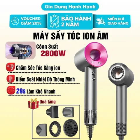 Máy Sấy Tóc ION Âm 2 Chiều Nóng Lạnh 2800W – 5 Đầu Sấy, Chăm Sóc Tóc Chuyên Sâu, Không tổn thương tóc